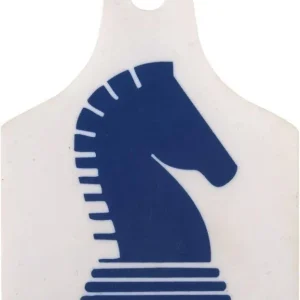 Classic Equine ID Tag 6-Pack White/Blue