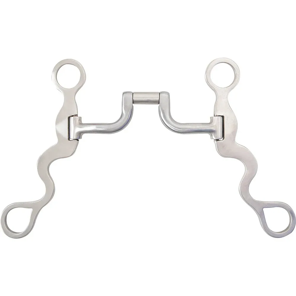 Classic Equine Performance Series Square Hinge Port 8in Calvary Shank Bit - Image 2