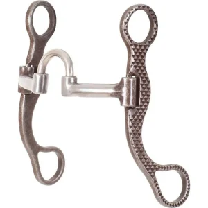 Classic Equine Rasp Straight Shank Bit with Short Cor