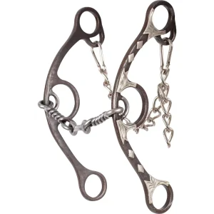 Classic Equine Sherry Cervi Twisted Wire Dog Bone Long Shank Gag Bit