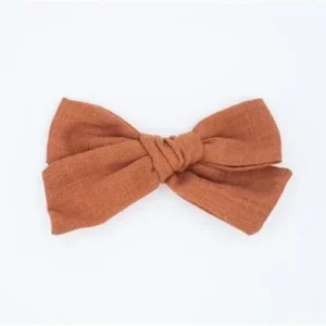 Classic Linen Hair Bow - Sun Kissed