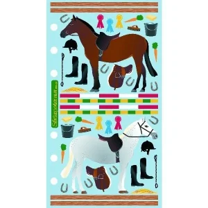 Classic Stable And Jumps StickersBk/Wh