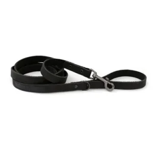 Classy Sport Style Black Leather Dog Leash