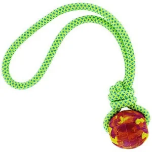 Clean Run Color Splash EVA Foam Ball with Rope Handle - Small
