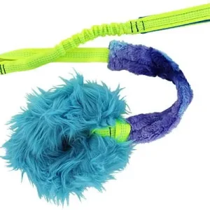 Clean Run Tribble Trouble Ring Chaser - Orange Tribble with Long Bungee Handle