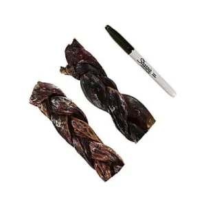 Clean Run Tuesday's Natural Dog Company Braided Beef Gullet Sticks - 6 in.