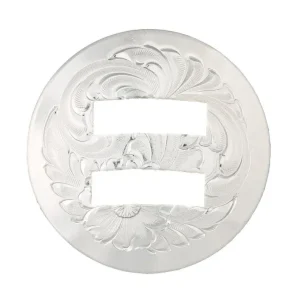 ClearEdge Silver Engraved Concho/Slot 1.5 Sil
