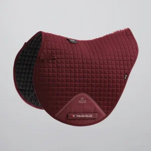 Close Contact Cotton Cross Country Saddle Pad Burgundy
