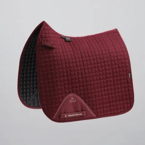 Close Contact Cotton Dressage Saddle Pad Burgundy