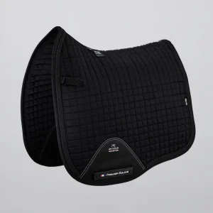 Close Contact European Cotton Saddle Pad - Dressage Square Black