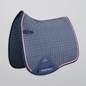 Close Contact European Cotton Saddle Pad - Dressage Square Grey