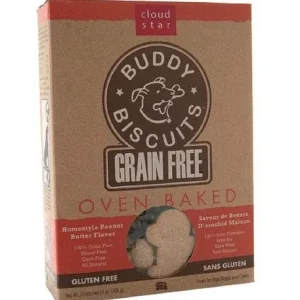 Cloud Star Buddy Biscuits Grain Free Oven Baked Peanut Butter Dog Treats