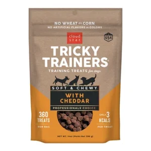 Cloud Star Chewy Tricky Trainers Cheddar Flavor Dog Treats; 14-Oz. Bag