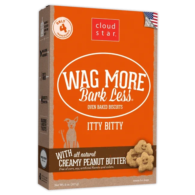 Cloud Star Itty Bitty Buddy Biscuits Peanut Butter Dog Treats