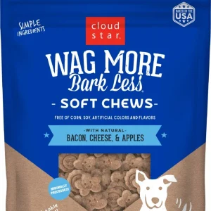 Cloud Star Wag More Bark Less Soft and Chewy Bacon Cheese and Apples Dog Treats