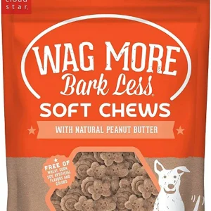 Cloud Star Wagmore Dog Grain-Free Soft and Chewy Peanut Butter 20 oz