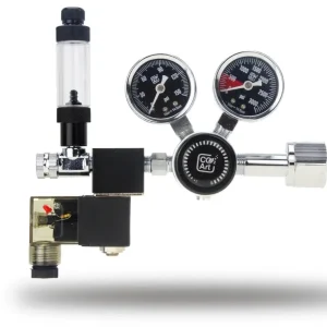 Co2Art Aquarium CO2 Dual Stage Regulator with Integrated Solenoid