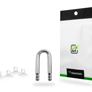 Co2Art SS-Series U-Bend Stainless Steel Tubing Connector + 4x Suction Cups