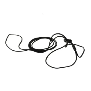 Coastal Adjustable Cat and Small Animal Harness & Leash Combo Black 3/8 in