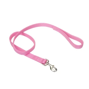 Coastal Double-Ply Nylon Dog Leash Pink Bright 1 in x 4 ft