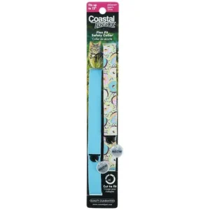 Coastal ElastaCat Donuts & Blue Flex Fit Cat Safety Collar, 2