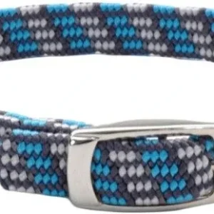 Coastal Pet Elastacat Reflective Safety Collar with Charm Grey/Blue