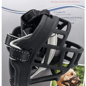 Coastal Pet Soft Basket Muzzle for Dogs Black Size 4