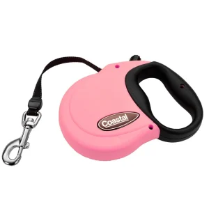 Coastal Retractable Dog Leash Pink 16ft LG