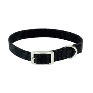 Coastal Style 301 3/8" x 10" Nylon Web Collar Black {L+b}764000