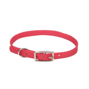 Coastal Style 301 3/8" x 10" Nylon Web Collar Red {L+b}764005