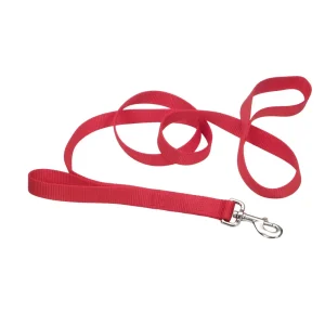 Coastal Style 906H 1" x 6' Heavy Weight Nylon Training Lead with Handle Red {L+1} 764484