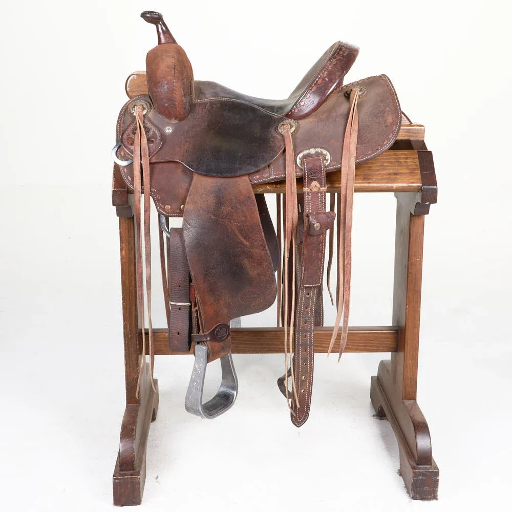 Coats Used 13.5in Roughout with Buckstitch Barrel Saddle - Image 2