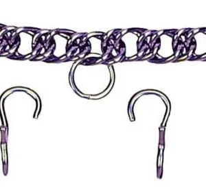 Colorado Saddlery Curb Chain Hooks Brn