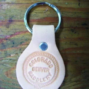 Colorado Saddlery Key ChainBk/Wh