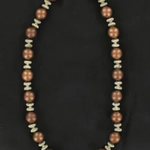 Copper Round Bead Necklace 17