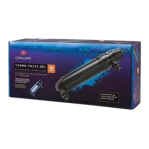Coralife Turbo-Twist UV Sterilizer 1ea/12X, 36 W, Up To 500 gal