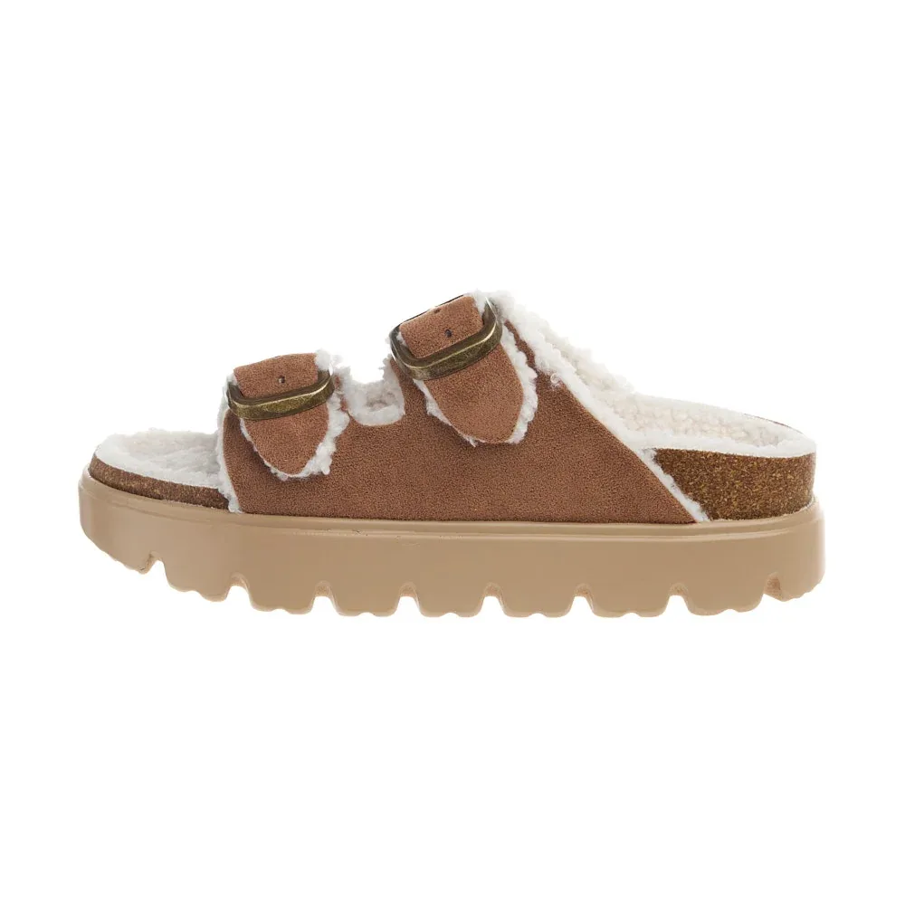 Corkys Footwear Women's Hearsay Tobacco Faux Suede Lined Sandal - Image 2