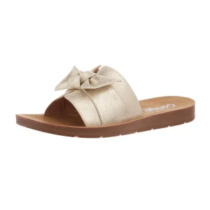 Corkys Footwear Women's Rock The Bowt Gold Sandal