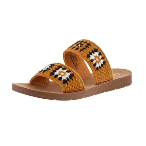 Corkys Footwear Women's Toodles Crocheted Two Strap Sandal