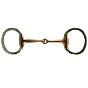 Coronet Copper Mouth Flat Ring Eggbutt Snaffle Bit