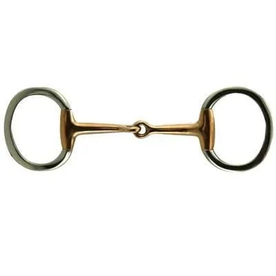 Coronet Copper Mouth Flat Ring Eggbutt Snaffle Bit