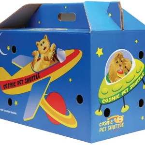 Cosmic Cat Shuttle Cardboard Cat Carrier Assorted