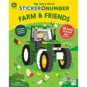 Cottage Door Press John Deere Kids Sticker by Number Farm & Friends