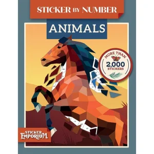 Cottage Door Press Sticker By Number Animals