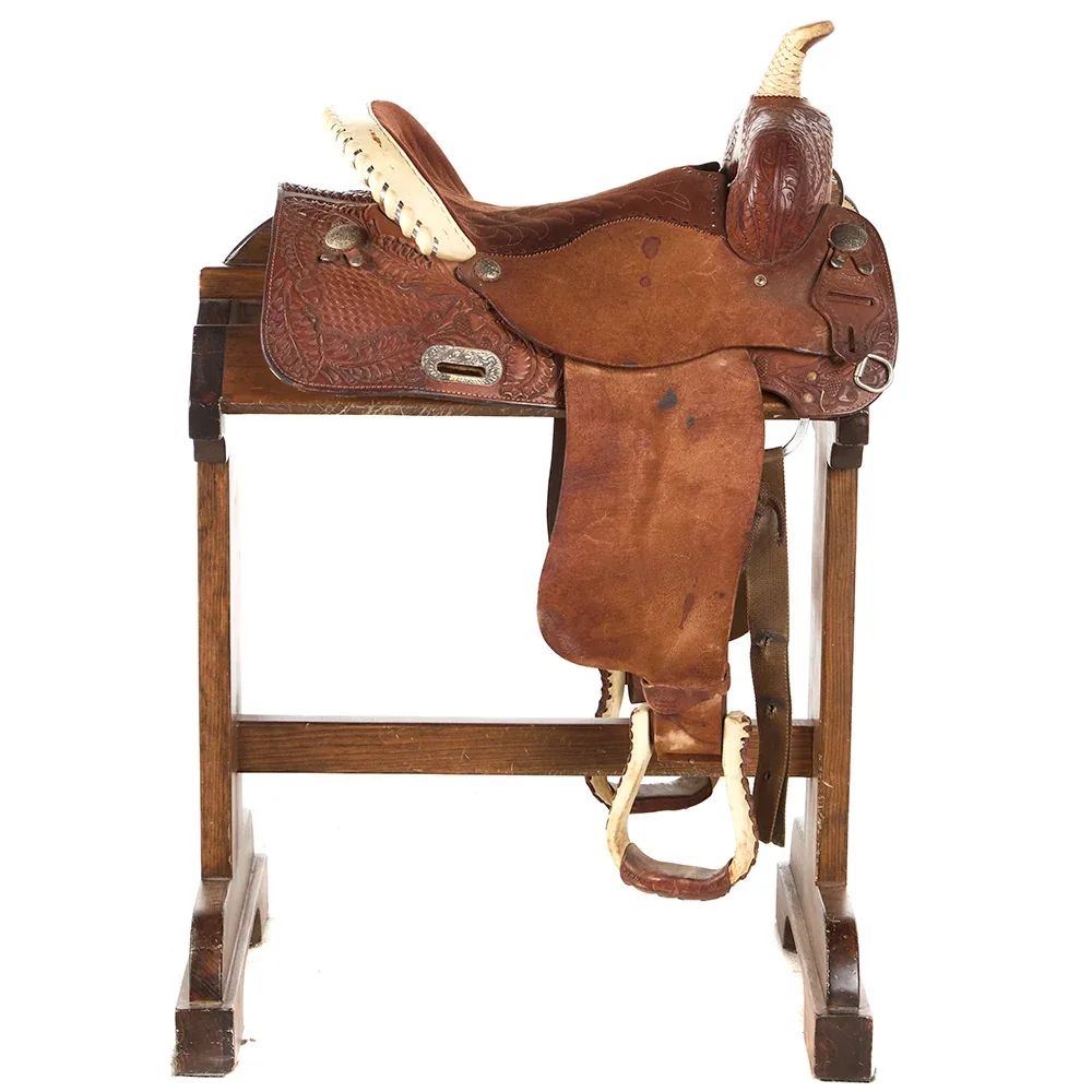 Courts Used 15in Sharon Camarillo Barrel Saddle - Image 2