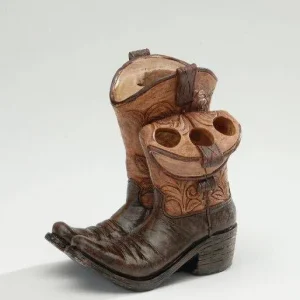 Cowboy Boots Toothbrush and Toothpaste Holder