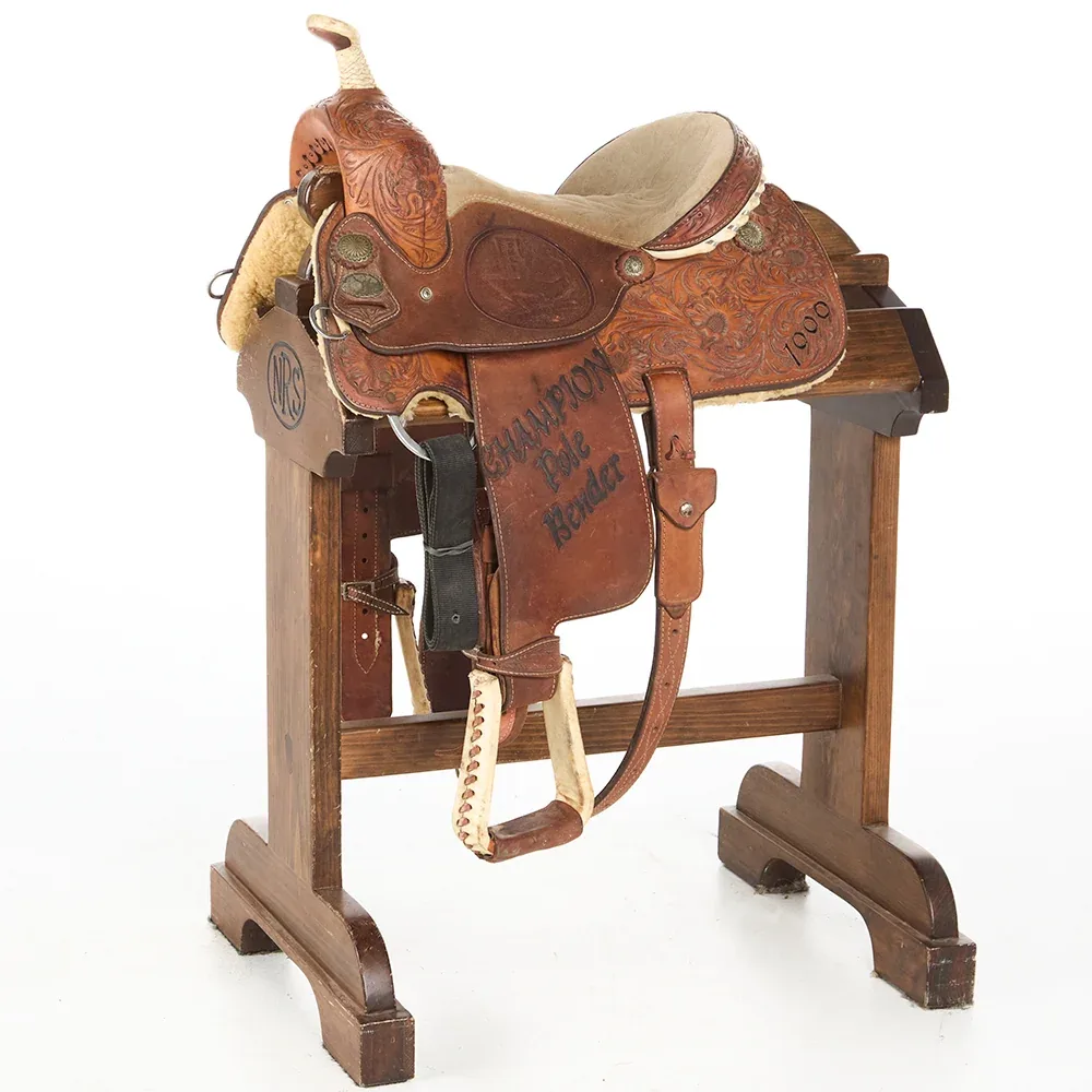 Cowboy Classic Used 14in Floral Trophy Barrel Saddle