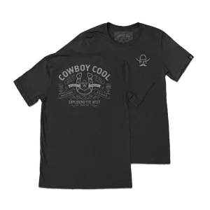 Cowboy Cool Mens Black 1725 Tee Shirt