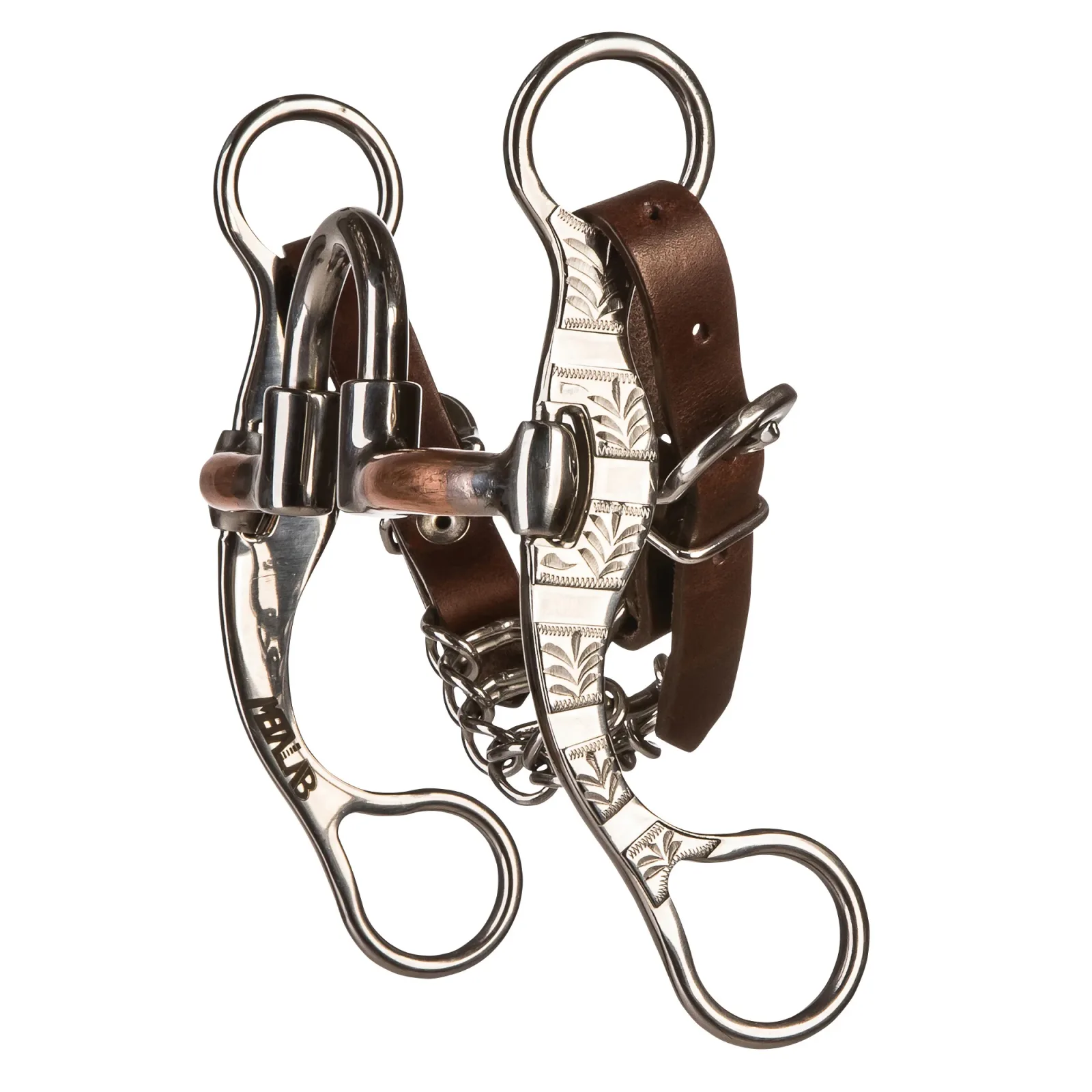 Cowboy Tack Bernard Fonck Smooth Copper Correction Port 6in Shank Bit