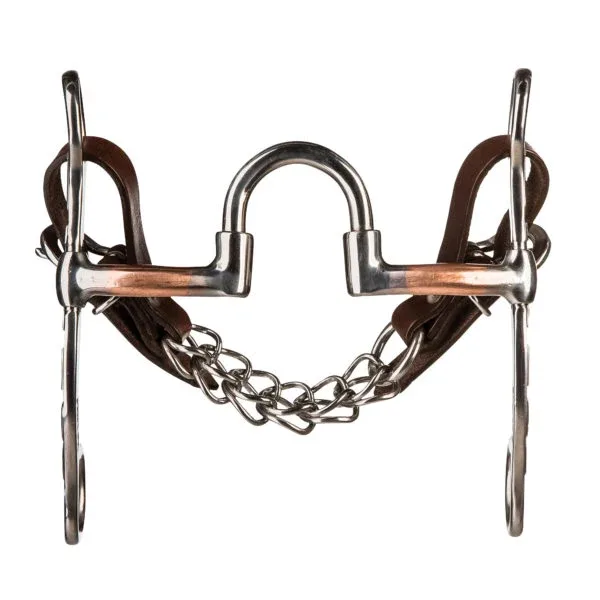 Cowboy Tack Bernard Fonck Smooth Copper Correction Port 6in Shank Bit - Image 2